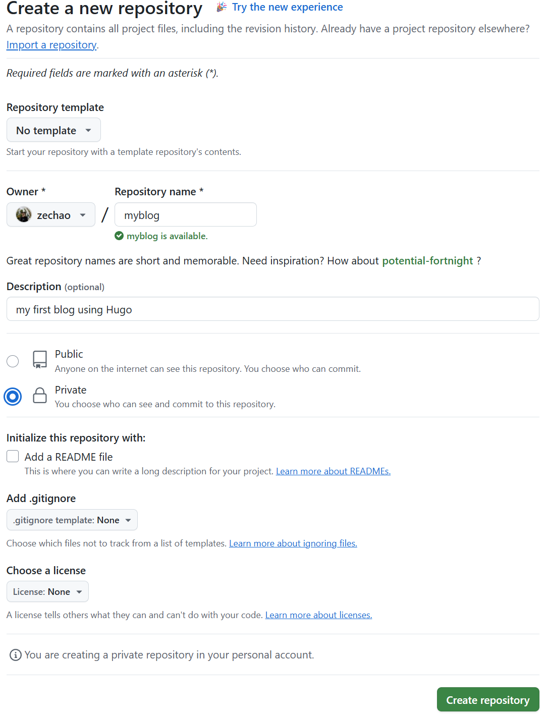 cv page
